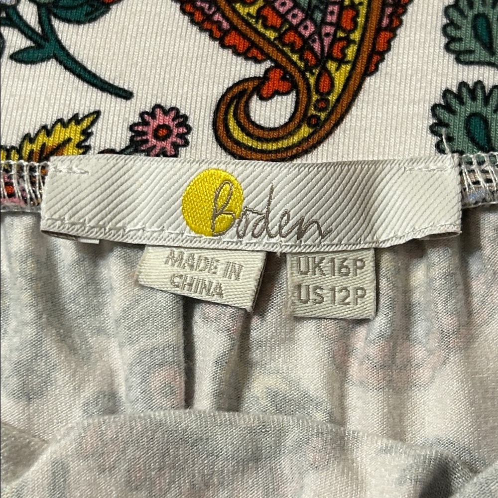 Boden Paisley Maxi Skirt Size 12P - Picture 2 of 5